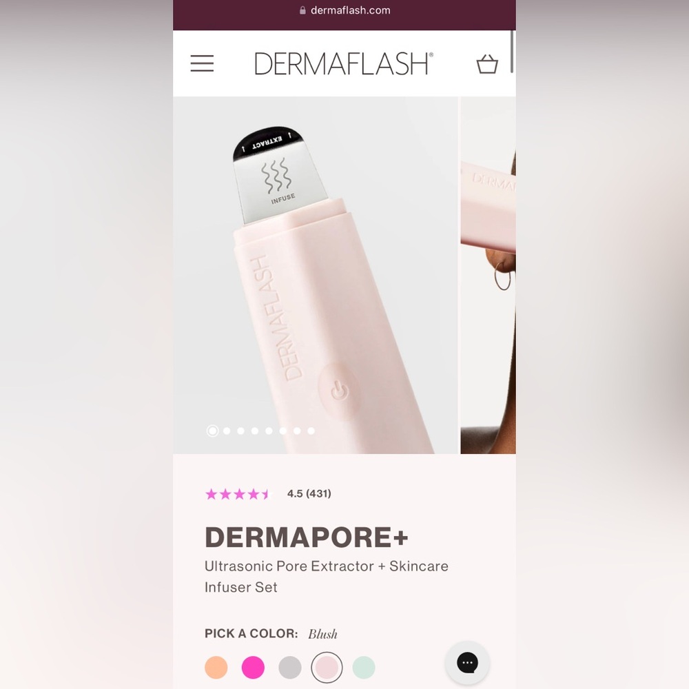 DERMAFLASH Pore Extractor and Skincare Infuser